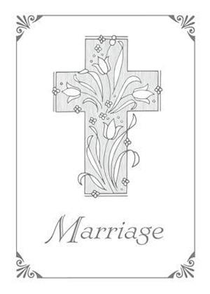 Certificates Marriage - 5 X7 Silver-Foil Embossing - 1 John 4