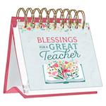 Christian Art Gifts Wirebound Perpetual Desk Calendar for Teachers