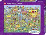 Doodle Village Puzzle 1000 Teile