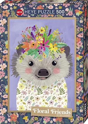 Funny Hedgehog, Floral Friends Puzzle 500 Teile