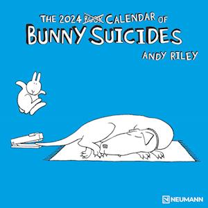 Bunny Suicides 2024 - Wand-Kalender - Broschüren-Kalender - 30x30 - 30x60 geöffnet - Cartoon