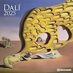 Dali 2025 - Wand-Kalender - Broschüren-Kalender - 30x30 - 30x60 geöffnet - Kunst-Kalender