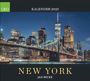 GEO New York 2025 - Wand-Kalender - Reise-Kalender - Poster-Kalender - 50x45