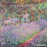 Impressionism 2025 - Wand-Kalender - Borschüren-Kalender - 30x30 - 30x60 geöffnet - Kunst-Kalender