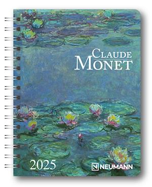 Claude Monet 2025 - Diary - Buchkalender - Taschenkalender - Kunstkalender - 16,5x21,6