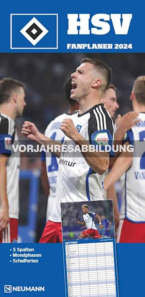 Hamburger SV 2025 - Fanplaner - Fußball-Kalender - Fan-Kalender - 22x45 - Sport