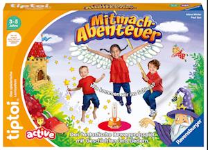 Ravensburger tiptoi ACTIVE Spiel 00130, Mitmach-Abenteuer, Bewegungsspiel ab 3 Jahren, mit Geschichten, schönen Liedern und lustigen Reimen