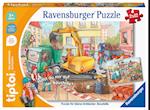 Ravensburger tiptoi Puzzle 00137 Puzzle für kleine Entdecker: Baustelle, Puzzle für Kinder ab 3 Jahren, für 1 Spieler