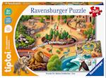 Ravensburger tiptoi Puzzle 00138 Puzzle für kleine Entdecker: Zoo, Kinderpuzzle ab 3 Jahren, für 1 Spieler