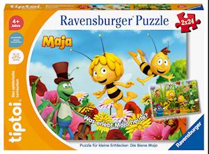 Ravensburger tiptoi Puzzle 00141 Puzzle für kleine Entdecker: Die Biene Maja, Kinderpuzzle ab 4 Jahren, für 1 Spieler