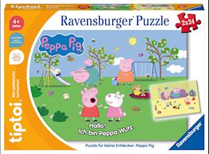 Ravensburger tiptoi Puzzle 00163 Puzzle für kleine Entdecker: Peppa Pig, Kinderpuzzle für Kinder ab 4 Jahren, für 1 Spieler