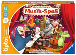 Ravensburger tiptoi Spiel 00169 Mein tierischer Musik-Spaß, Lernspiel für 1-4 Kinder von 3-5 Jahren