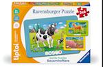 Ravensburger tiptoi Puzzle 00229 - 3 erste Puzzles: Bauernhoftiere, niedliche Rahmenpuzzles für Kinder ab 2 Jahren