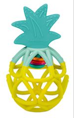 Ravensburger 4869 play+ Rassel-Greifling: Ananas, Zahnungshilfe, Silikon Baby-Spielzeug ab 0 Monate