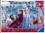 Disney Frozen 2. Reise ins Ungewisse. Puzzle 2x12 Teile