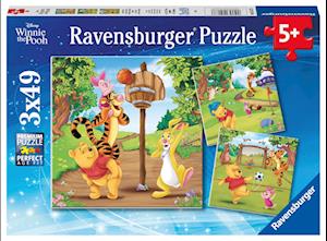 Ravensburger Kinderpuzzle 05187 - Tag des Sports - 3x49 Teile Disney Puzzle für Kinder ab 5 Jahren