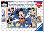 Ravensburger Kinderpuzzle 05578 - Film ab! - 2x24 Teile Disney Puzzle für Kinder ab 4 Jahren