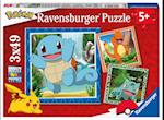 Ravensburger Kinderpuzzle 05586 - Glumanda, Bisasam und Schiggy - 3x49 Teile Pokémon Puzzle für Kinder ab 5 Jahren