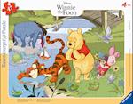 Ravensburger Kinderpuzzle 05671 - Mit Winnie Puuh die Natur entdecken - 47 Teile Teile Disney Rahmenpuzzle für Kinder ab 4 Jahren