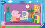 Peppa am Computer Rahmenpuzzles 15 Teile