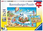 Urlaub am Meer - Puzzle mit 24 Teilen