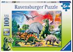 Unter Dinosauriern. Puzzle 100 Teile XXL