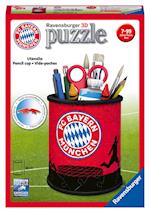 Ravensburger 3D Puzzle 11215 - Utensilo FC Bayern - 54 Teile - Stiftehalter für FC Bayern München Fans ab 6 Jahren, Schreibtisch-Organizer für Kinder