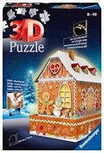 Lebkuchenhaus bei Nacht. Puzzle 216 Teile