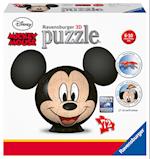 Ravensburger 3D Puzzle 11761 - Puzzle-Ball Mickey Mouse - 72 Teile - Puzzle-Ball für Mickey Mouse-Fans ab 6 Jahren