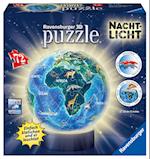 Erde im Nachtdesign, Nachtlicht 3D Puzzle-Ball 72 T.