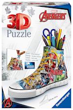 Ravensburger 3D Puzzle 12113 - Sneaker Avengers - 108 Teile - praktischer Stiftehalter im Marvel Avengers Design ab 8 Jahren