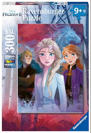 Ravensburger Puzzle 12866 - Elsa, Anna und Kristoff - 300 Teile XXL Die Eiskönigin 2 Puzzle für Kinder ab 9 Jahren