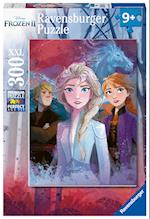 Ravensburger Puzzle 12866 - Elsa, Anna und Kristoff - 300 Teile XXL Die Eiskönigin 2 Puzzle für Kinder ab 9 Jahren