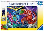 Ravensburger Kinderpuzzle - Weltall Dinos - 200 Teile Puzzle für Kinder ab 8 Jahren