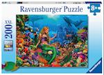 Ravensburger Kinderpuzzle 12987 - Die Meereskönigin 200 Teile XXL - Puzzle für Kinder ab 8 Jahren