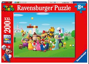 Ravensburger Kinderpuzzle 12993 - Super Mario Abenteuer 200 Teile XXL - Puzzle für Kinder ab 8 Jahren