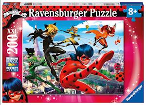 Ravensburger Puzzle 12998 - Superhelden-Power - 200 Teile XXL Miraculous Puzzle für Kinder ab 8 Jahren