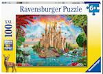 Ravensburger Kinderpuzzle - Märchenhaftes Schloss - 100 Teile Puzzle für Kinder ab 6 Jahren