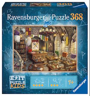 Ravensburger EXIT Puzzle Kids - In der Zauberschule - 368 Teile Puzzle für Kinder ab 9 Jahren