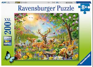 Ravensburger Kinderpuzzle - 13352 Anmutige Hirschfamilie - 200 Teile Puzzle für Kinder ab 8 Jahren