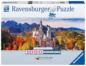 Schloss in Bayern. Panorama Puzzle 1000 Teile