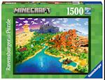 Ravensburger Puzzle 17189 - World of Minecraft - 1500 Teile Minecraft Puzzle für Erwachsene und Kinder ab 14 Jahren