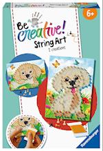 Ravensburger 18243 String Art Dogs - Kreative Fadenbilder mit süßen Welpen, für Kinder ab 6 Jahren