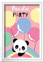 Ravensburger Malen nach Zahlen 20056 - Panda Party - Kinder ab 7 Jahren