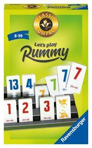 Ravensburger® -  Classic Compact Let's play Rummy 20848 - beliebtes Taktik-Legespiel ab 8 Jahren