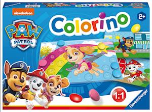 Ravensburger Kinderspiele - 20906 - Paw Patrol Colorino, Kinderspiel zum Farbenlernen, Mosaik Steckspiel, ab 2 Jahre