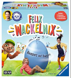 Ravensburger 20931 - Felix Wackelnix - ein schlaues Bewegungsspiel für 1 bis 6 Kinder ab 5 Jahren - entwickelt mit der Felix-Neureuther-Stiftung Beweg-dich-schlau