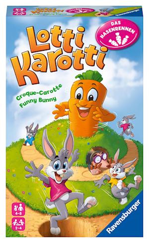 Ravensburger 20962 - Lotti Karotti, das Hasenrennen - Mitbringspiel für Kinder und Familien ab 4 Jahren
