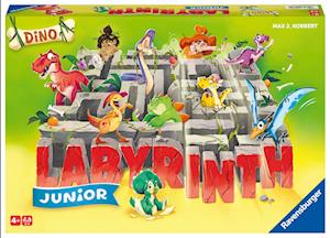 Ravensburger® 20980 - Dino Junior Labyrinth - Familienklassiker für die Kleinen, Spiel für Kinder ab 4 Jahren - Gesellschaftspiel geeignet für 2-4 Spieler, Junior-Ausgabe mit Dinosaurier-Thema