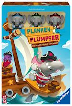 Ravensburger Kinderspiel 22342 - Planken-Plumpser - Wer zu viel riskiert, wird nass!! - Ein Push-Your-Luck Spiel für 2-4 Kinder ab 5 Jahren